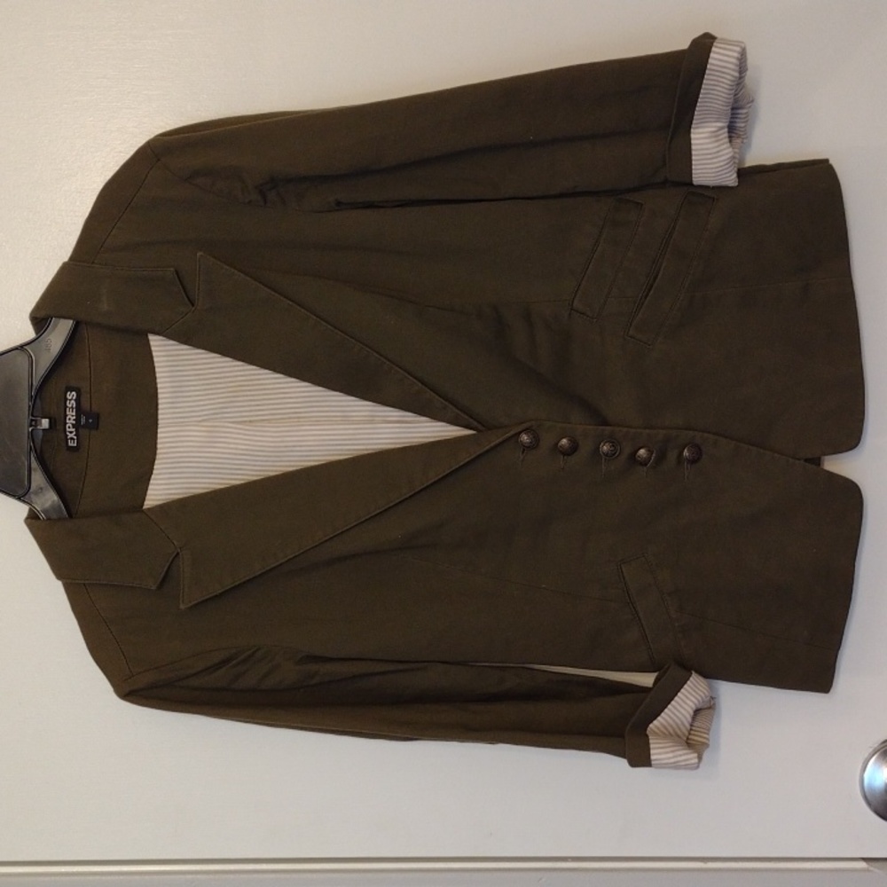 Express Olive Green Blazer size 6